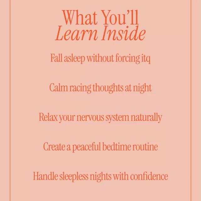 Sleep Comes Back When You Stop Chasing It – Sleep Meditation Guide, Calming Night-Time Mind eBook, Nervous System Reset for Insomnia Relief