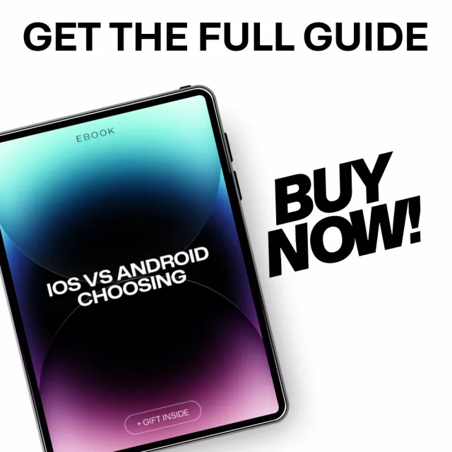 iOS vs Android Choosing | Smart Phone Comparison Guide Ebook | ios vs android Decision Checklist for Buyers