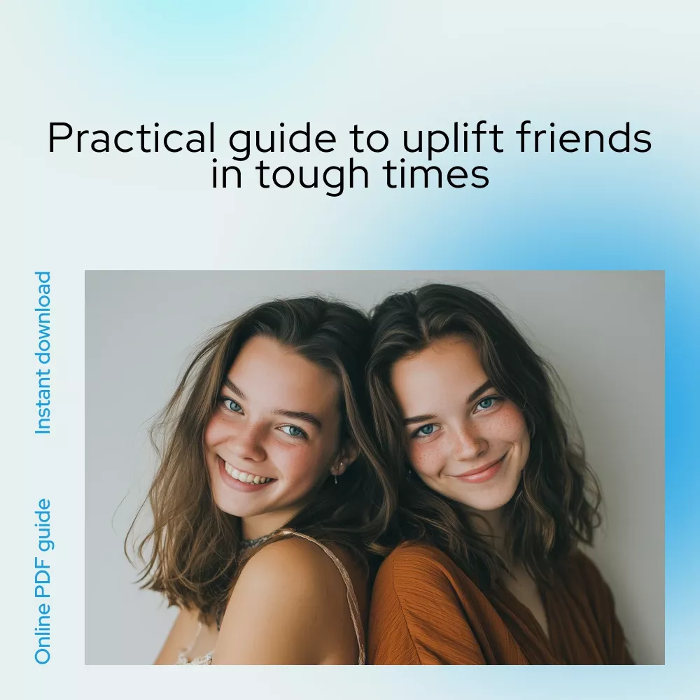 Heartfelt Words: How to Uplift a Friend in Tough Times - A Digital Guide to Offering Support and Comfort