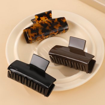Minimalist Square Acetate Hair Claw Clip
