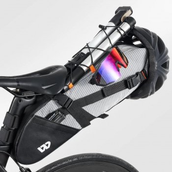 10L Waterproof Foldable Bicycle Saddle Bag with Reflective Safety Design