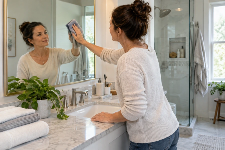 cleaning routine