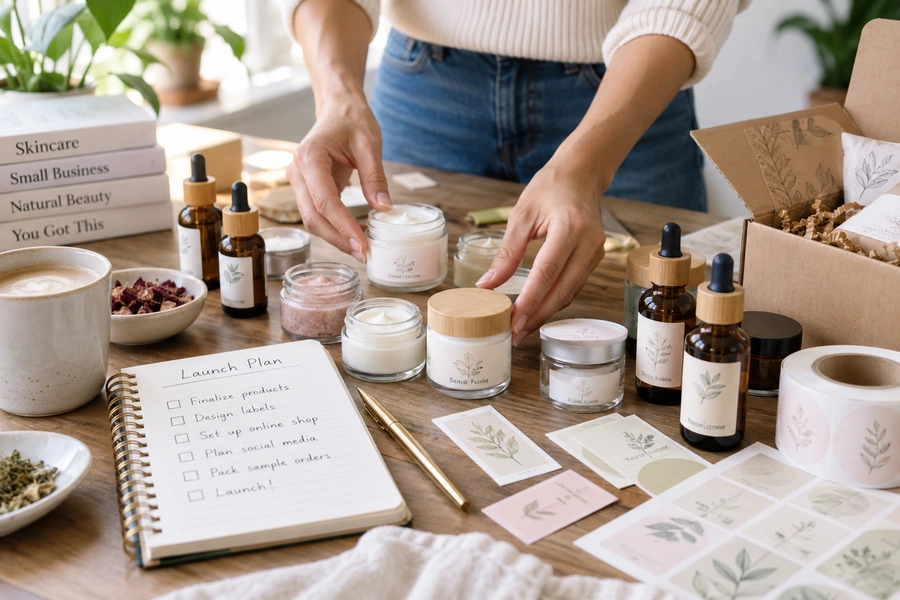 skincare business from home